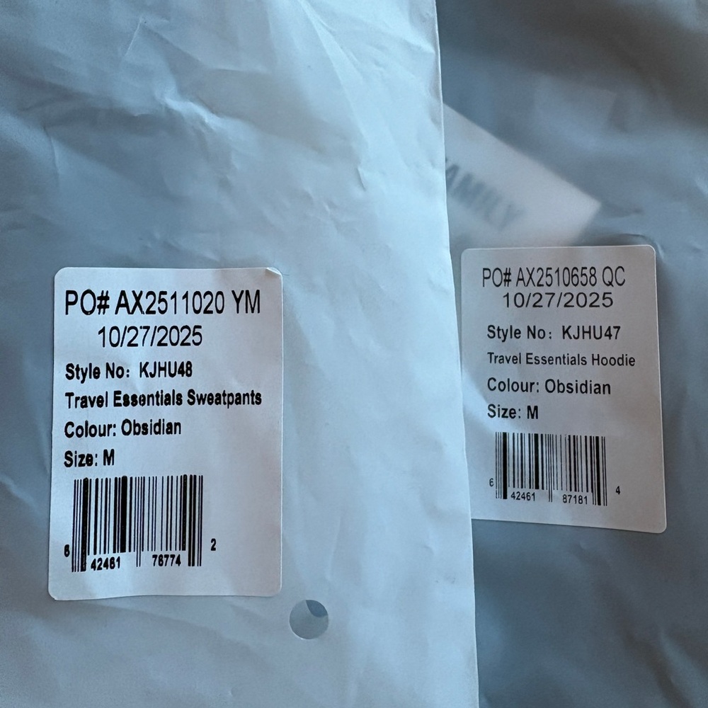 Comfrt Obsidian Travel Essentials Sweatpants and Hoodie Set